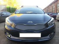 Kia Cee'd (12–) Защита радиатора, хром, верх